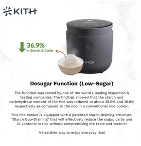 Ultimate Classy Rice Queen - KITH Low Sugar Rice Cooker (great carbs, less sin)